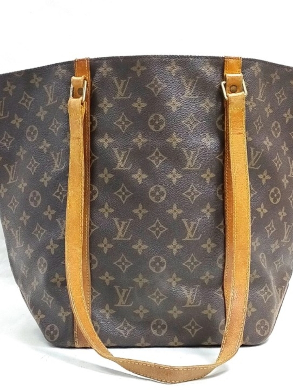 Vintage Louis Vuitton Brown Monogram Canvas Tote Bag W/COA